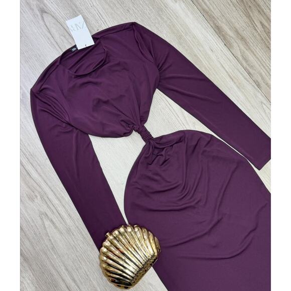 ZARA BLOGGER FAVE!!! Stretchy Long Dress NWT - Picture 16 of 16